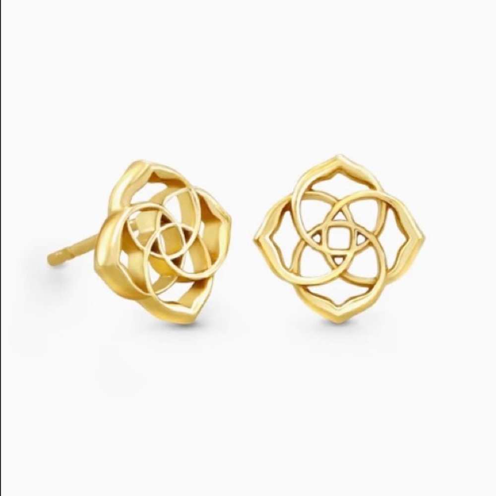 Kendra Scott • Dira Logo Earrings • Gold
